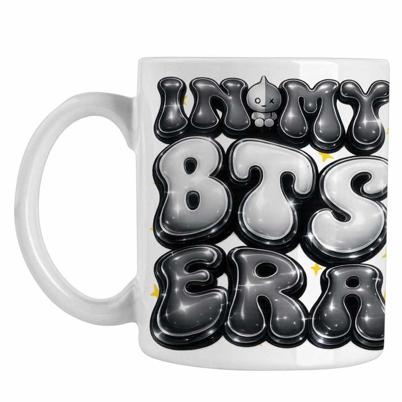 Casa si Gradina - Bucatarie si vesela - Cani si pahare - Cani si cesti - Cana BTS Kpop Era, alba, 330ml - Infinity.ro