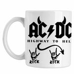 Casa si Gradina - Bucatarie si vesela - Cani si pahare - Cani si cesti - Cana AC/DC Highway To Hell ACDC Merch, alba, 330ml - Infinity.ro