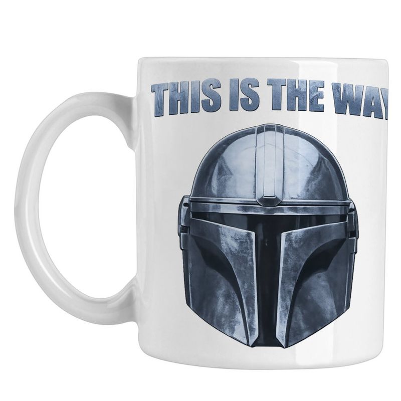 Casa si Gradina - Bucatarie si vesela - Cani si pahare - Cani si cesti - Cana Mandalorian Star Wars, alba, 330ml - Infinity.ro