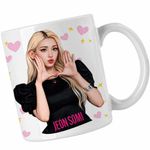 Casa si Gradina - Bucatarie si vesela - Cani si pahare - Cani si cesti - Cana Jeon Somi Merch Kpop, alba, 330ml - Infinity.ro