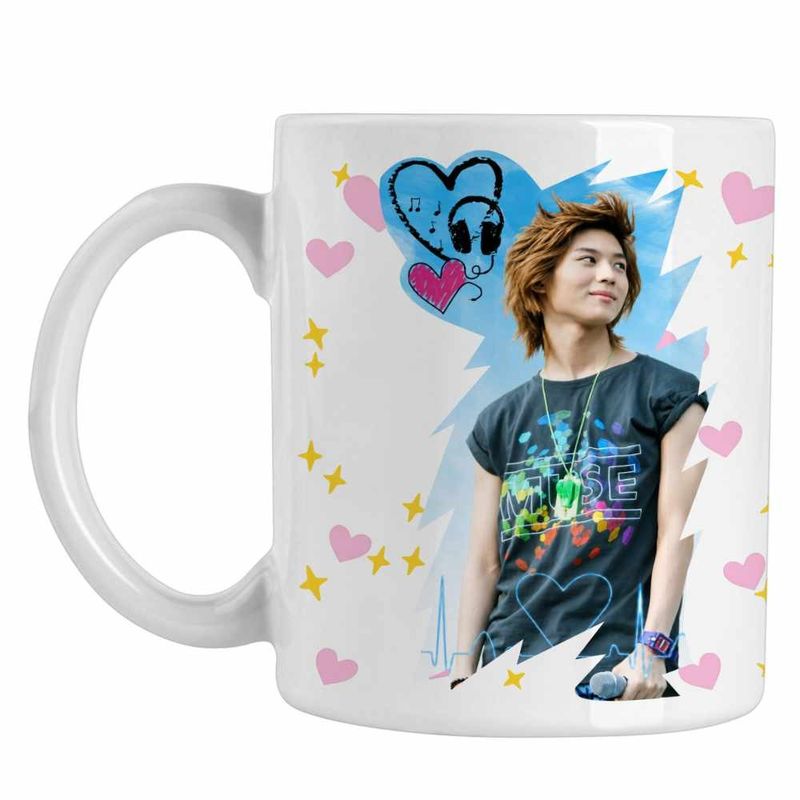 Casa si Gradina - Bucatarie si vesela - Cani si pahare - Cani si cesti - Cana Kpop Taemin Vibe, alba, 330ml - Infinity.ro