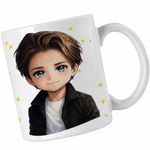 Casa si Gradina - Bucatarie si vesela - Cani si pahare - Cani si cesti - Cana Kygo Anime Cartoon, alba, 330ml - Infinity.ro