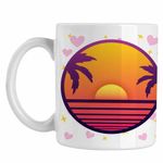 Casa si Gradina - Bucatarie si vesela - Cani si pahare - Cani si cesti - Cana Kygo Tropical House, alba, 330ml - Infinity.ro