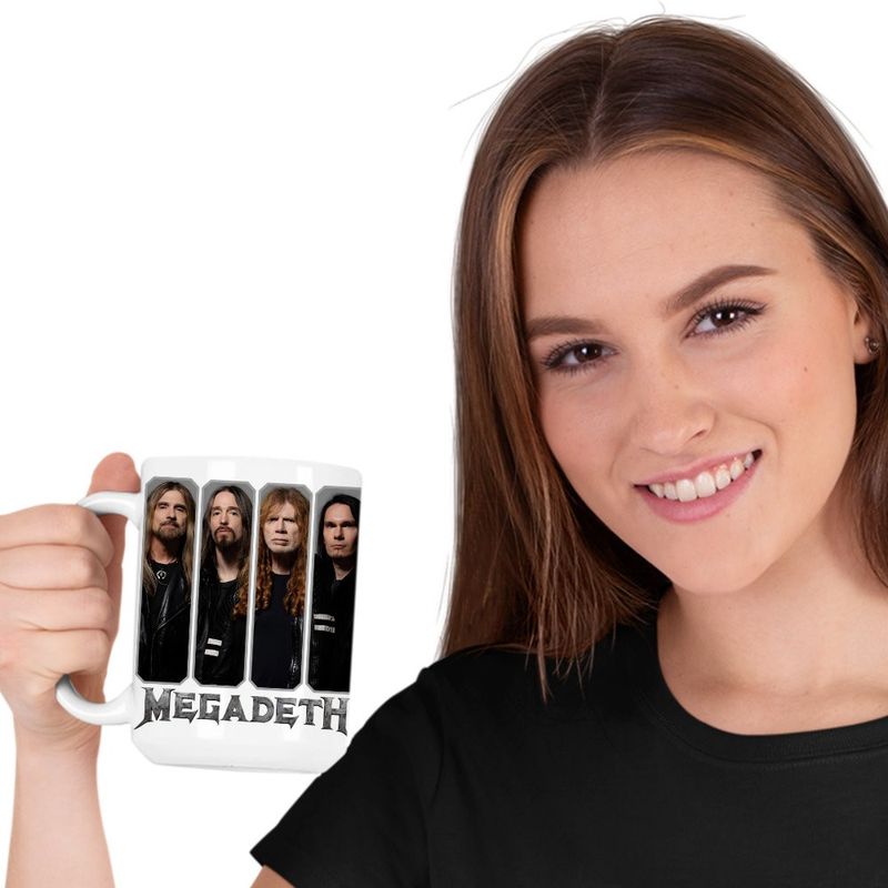 Casa si Gradina - Bucatarie si vesela - Cani si pahare - Cani si cesti - Cana Megadeth Legend Heave Metal, alba, 330ml - Infinity.ro