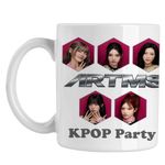 Casa si Gradina - Bucatarie si vesela - Cani si pahare - Cani si cesti - Cana Artms Cool Vibe Kpop Merch, alba, 330ml - Infinity.ro