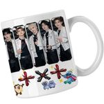 Casa si Gradina - Bucatarie si vesela - Cani si pahare - Cani si cesti - Cana Tomorrow X Together Kpop Party Merch, alba, 330ml - Infinity.ro