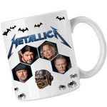 Casa si Gradina - Bucatarie si vesela - Cani si pahare - Cani si cesti - Cana Metallica Merch Damage, alba, 330ml - Infinity.ro
