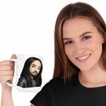 Casa si Gradina - Bucatarie si vesela - Cani si pahare - Cani si cesti - Cana Steve Aoki Anime Chibi Cartoon, alba, 330ml - Infinity.ro