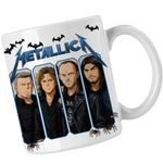 Casa si Gradina - Bucatarie si vesela - Cani si pahare - Cani si cesti - Cana Metallica Four Horsemen Merch, alba, 330ml - Infinity.ro