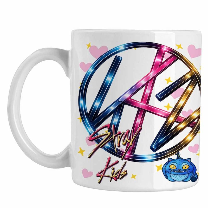 Casa si Gradina - Bucatarie si vesela - Cani si pahare - Cani si cesti - Cana Stray Kids Vibe Kpop Merch, alba, 330ml - Infinity.ro