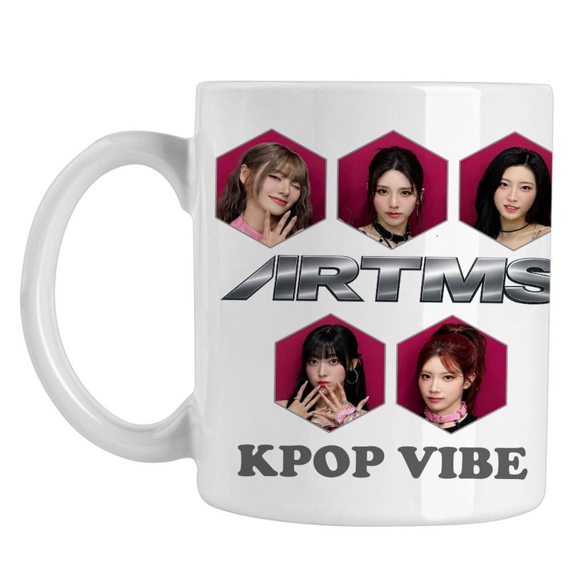 Casa si Gradina - Bucatarie si vesela - Cani si pahare - Cani si cesti - Cana Artms Merch K-pop, alba, 330ml - Infinity.ro