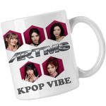 Casa si Gradina - Bucatarie si vesela - Cani si pahare - Cani si cesti - Cana Artms Merch K-pop, alba, 330ml - Infinity.ro