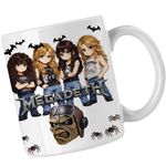 Casa si Gradina - Bucatarie si vesela - Cani si pahare - Cani si cesti - Cana Megadeth Cartoon Chibi, alba, 330ml - Infinity.ro