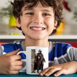 Casa si Gradina - Bucatarie si vesela - Cani si pahare - Cani si cesti - Cana Star Wars Mandalorian, alba, 330ml - Infinity.ro