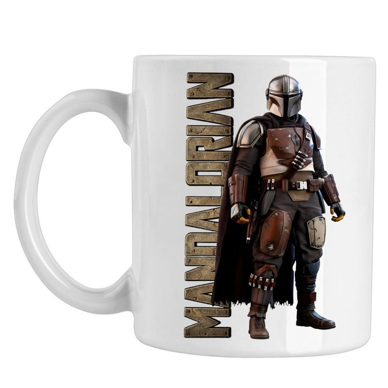 Casa si Gradina - Bucatarie si vesela - Cani si pahare - Cani si cesti - Cana Star Wars Mandalorian, alba, 330ml - Infinity.ro