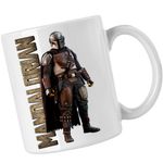 Casa si Gradina - Bucatarie si vesela - Cani si pahare - Cani si cesti - Cana Star Wars Mandalorian, alba, 330ml - Infinity.ro