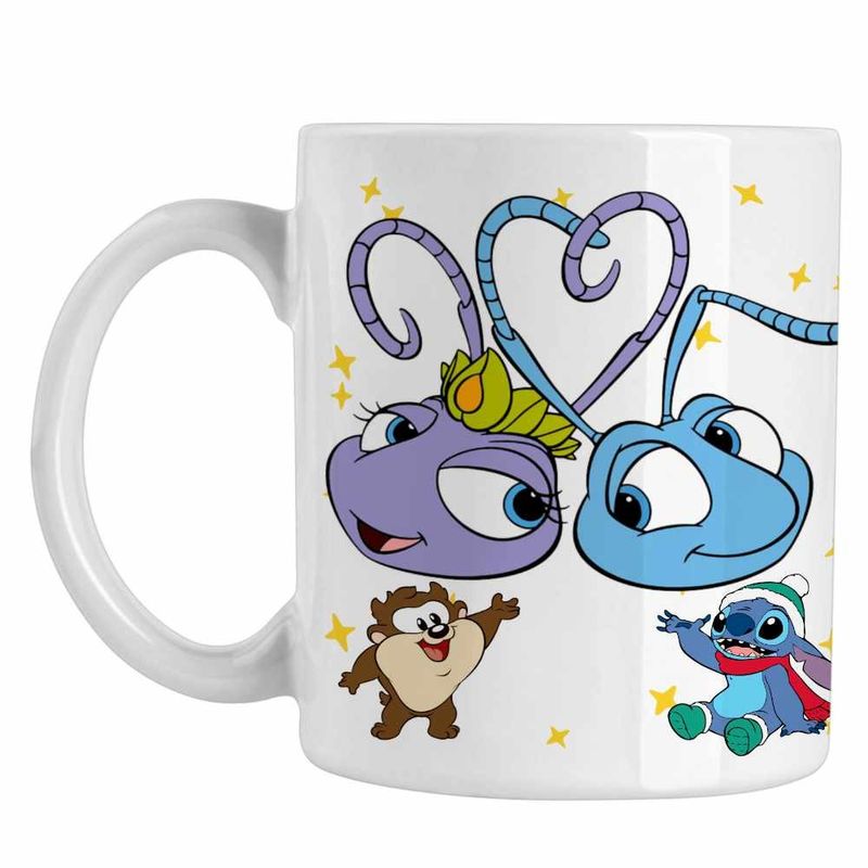 Casa si Gradina - Bucatarie si vesela - Cani si pahare - Cani si cesti - Cana A Bugs Life Flik Atta Furnici, alba, 330ml - Infinity.ro