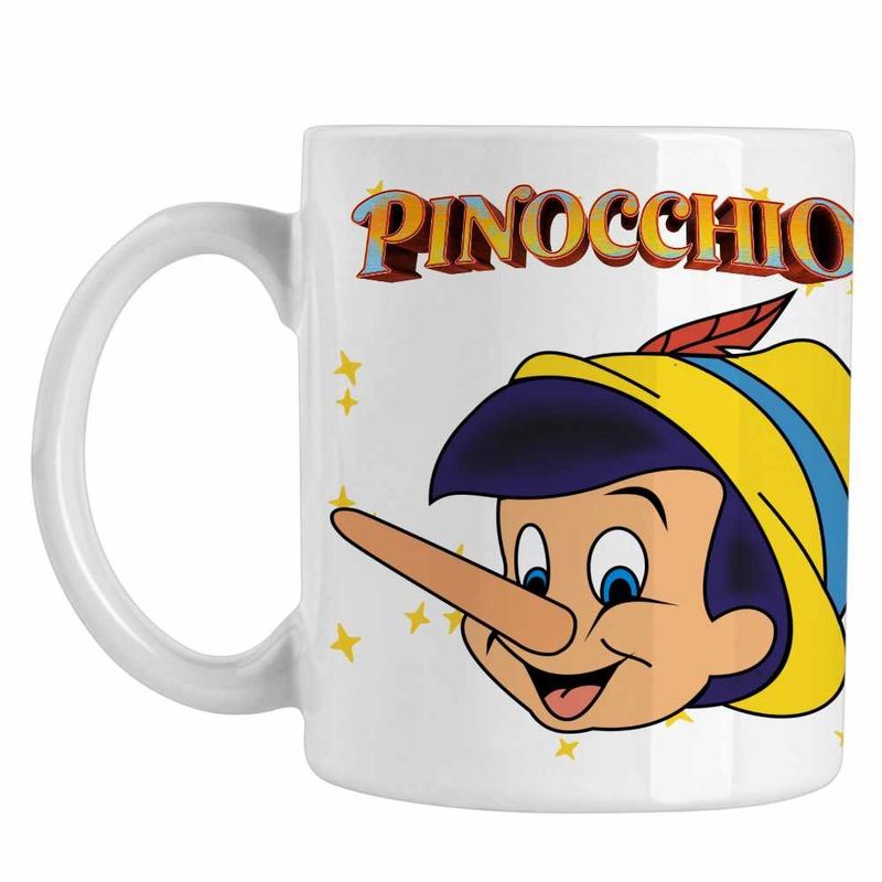 Casa si Gradina - Bucatarie si vesela - Cani si pahare - Cani si cesti - Cana Pinocchio, alba, 330ml - Infinity.ro