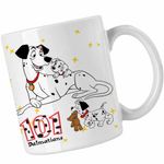 Casa si Gradina - Bucatarie si vesela - Cani si pahare - Cani si cesti - Cana 101 Dalmatieni Pongo Freckles Dalmatian, alba, 330ml - Infinity.ro