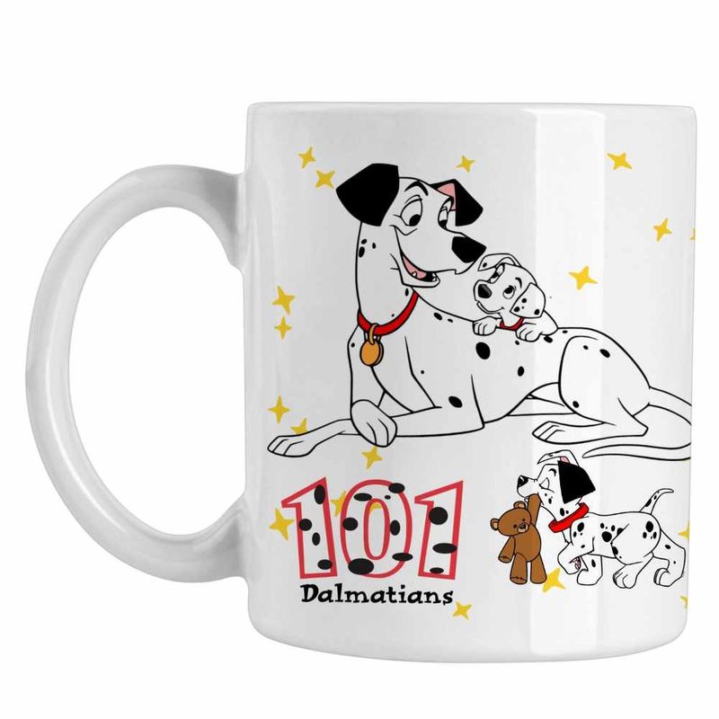Casa si Gradina - Bucatarie si vesela - Cani si pahare - Cani si cesti - Cana 101 Dalmatieni Pongo Freckles Dalmatian, alba, 330ml - Infinity.ro
