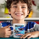Casa si Gradina - Bucatarie si vesela - Cani si pahare - Cani si cesti - Cana Roblox Fish it Pescar Huggy Wuggy, alba, 330ml - Infinity.ro