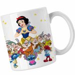 Casa si Gradina - Bucatarie si vesela - Cani si pahare - Cani si cesti - Cana Alba ca Zapada cei 7 pitici, alba, 330ml - Infinity.ro