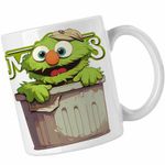 Casa si Gradina - Bucatarie si vesela - Cani si pahare - Cani si cesti - Cana The Muppets Oscar Grouch, alba, 330ml - Infinity.ro