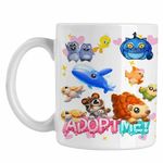 Casa si Gradina - Bucatarie si vesela - Cani si pahare - Cani si cesti - Cana Roblox Adopt Me Arici Balena, alba, 330ml - Infinity.ro
