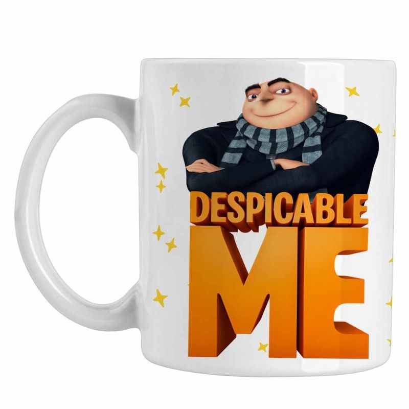 Casa si Gradina - Bucatarie si vesela - Cani si pahare - Cani si cesti - Cana Despicable Me Gru Minions, alba, 330ml - Infinity.ro