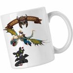 Casa si Gradina - Bucatarie si vesela - Cani si pahare - Cani si cesti - Cana Dragon Astrid How to train your dragon, alba, 330ml - Infinity.ro
