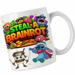Casa si Gradina - Bucatarie si vesela - Cani si pahare - Cani si cesti - Cana Steal a Brainrot Roblox Meme, alba, 330ml - Infinity.ro