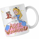 Casa si Gradina - Bucatarie si vesela - Cani si pahare - Cani si cesti - Cana Alice Tara Minunilor Dinah, alba, 330ml - Infinity.ro