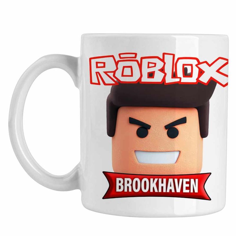 Casa si Gradina - Bucatarie si vesela - Cani si pahare - Cani si cesti - Cana Brookhaven Roblox Epic Game, alba, 330ml - Infinity.ro