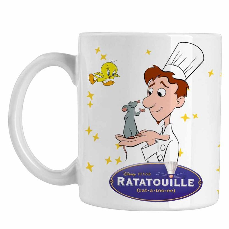 Casa si Gradina - Bucatarie si vesela - Cani si pahare - Cani si cesti - Cana Ratatouille Alfredo Remy Bucatar, alba, 330ml - Infinity.ro