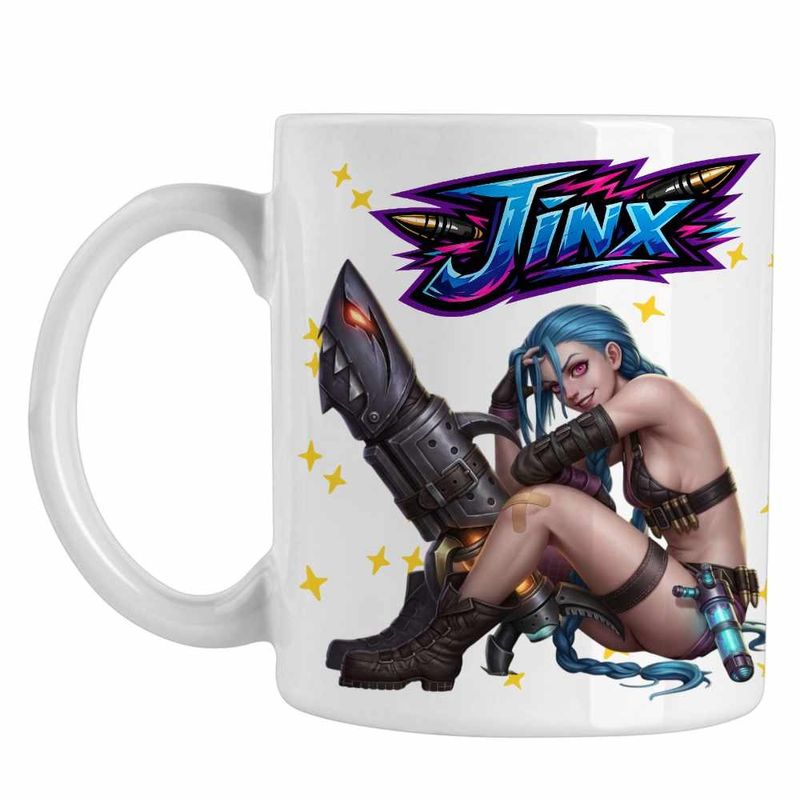 Casa si Gradina - Bucatarie si vesela - Cani si pahare - Cani si cesti - Cana Arcane Jinx Runeterra, alba, 330ml - Infinity.ro