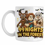 Casa si Gradina - Bucatarie si vesela - Cani si pahare - Cani si cesti - Cana 99 Nights Forest Roblox, alba, 330ml - Infinity.ro