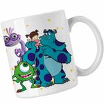 Casa si Gradina - Bucatarie si vesela - Cani si pahare - Cani si cesti - Cana Monsters James Mike Boo, alba, 330ml - Infinity.ro