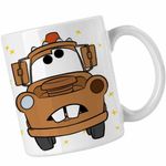 Casa si Gradina - Bucatarie si vesela - Cani si pahare - Cani si cesti - Cana Cars Mater Bucsa Masini Curse, alba, 330ml - Infinity.ro