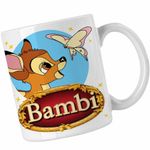 Casa si Gradina - Bucatarie si vesela - Cani si pahare - Cani si cesti - Cana Bambi Fluturas Natura Caprioara, alba, 330ml - Infinity.ro