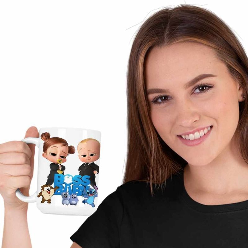 Casa si Gradina - Bucatarie si vesela - Cani si pahare - Cani si cesti - Cana Boss Baby Tina Team CEO, alba, 330ml - Infinity.ro