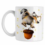 Casa si Gradina - Bucatarie si vesela - Cani si pahare - Cani si cesti - Cana Ice Age Scrat Veverita, alba, 330ml - Infinity.ro