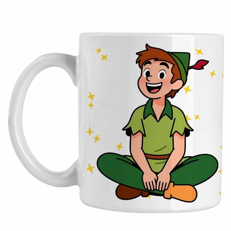 Casa si Gradina - Bucatarie si vesela - Cani si pahare - Cani si cesti - Cana Peter Pan Neverland, alba, 330ml - Infinity.ro
