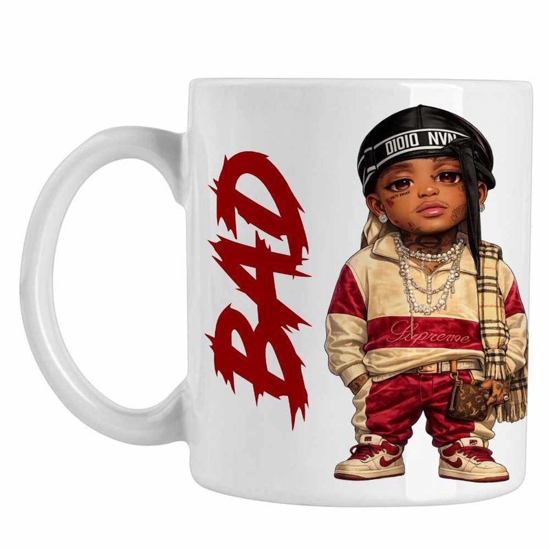 Casa si Gradina - Bucatarie si vesela - Cani si pahare - Cani si cesti - Cana Ski Mask Chibi The Slump God, alba, 330ml - Infinity.ro