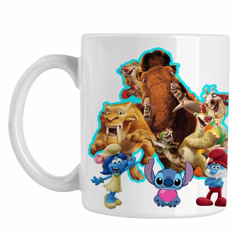 Casa si Gradina - Bucatarie si vesela - Cani si pahare - Cani si cesti - Cana Ice Age Dream Team, alba, 330ml - Infinity.ro