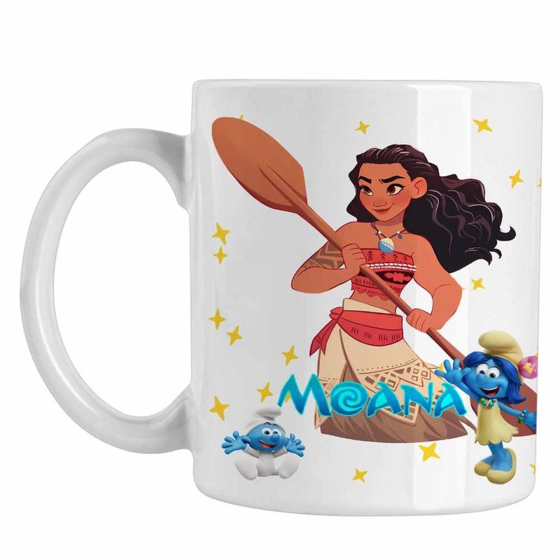 Casa si Gradina - Bucatarie si vesela - Cani si pahare - Cani si cesti - Cana Moana Vaiana, alba, 330ml - Infinity.ro