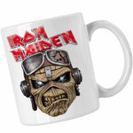 Casa si Gradina - Bucatarie si vesela - Cani si pahare - Cani si cesti - Cana Iron Maiden Biker Heavy Metal, alba, 330ml - Infinity.ro