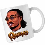 Casa si Gradina - Bucatarie si vesela - Cani si pahare - Cani si cesti - Cana Quavo Party Rap Trap Vibe, alba, 330ml - Infinity.ro