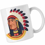 Casa si Gradina - Bucatarie si vesela - Cani si pahare - Cani si cesti - Cana Native American Chief Pene, alba, 330ml - Infinity.ro