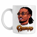 Casa si Gradina - Bucatarie si vesela - Cani si pahare - Cani si cesti - Cana Quavo Party Rap Trap Vibe, alba, 330ml - Infinity.ro