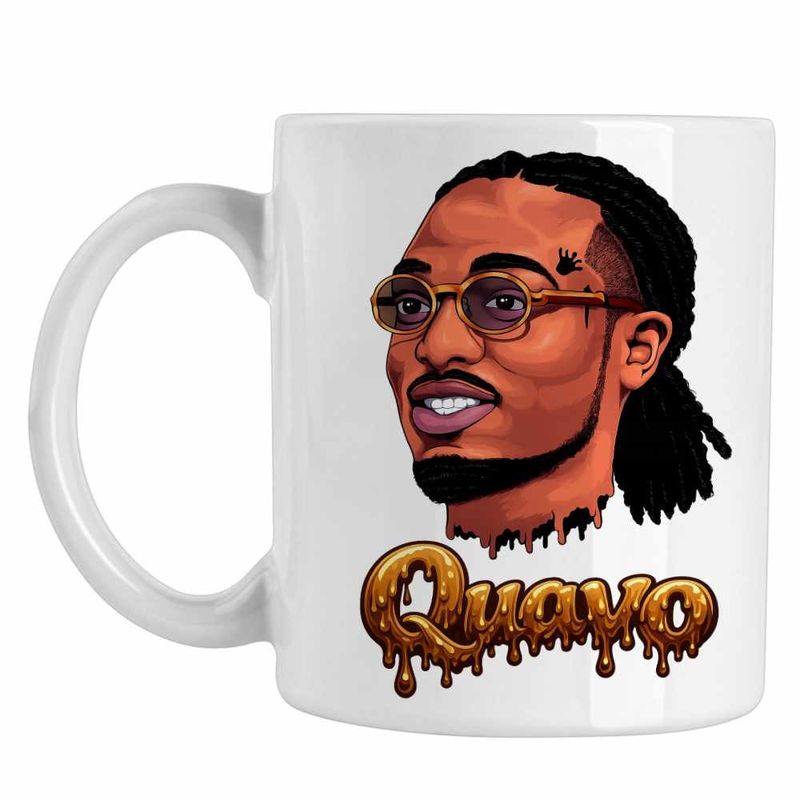 Casa si Gradina - Bucatarie si vesela - Cani si pahare - Cani si cesti - Cana Quavo Party Rap Trap Vibe, alba, 330ml - Infinity.ro